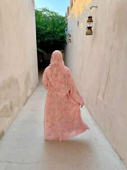 Blush Blossom Abaya