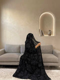 Midnight Floral Abaya