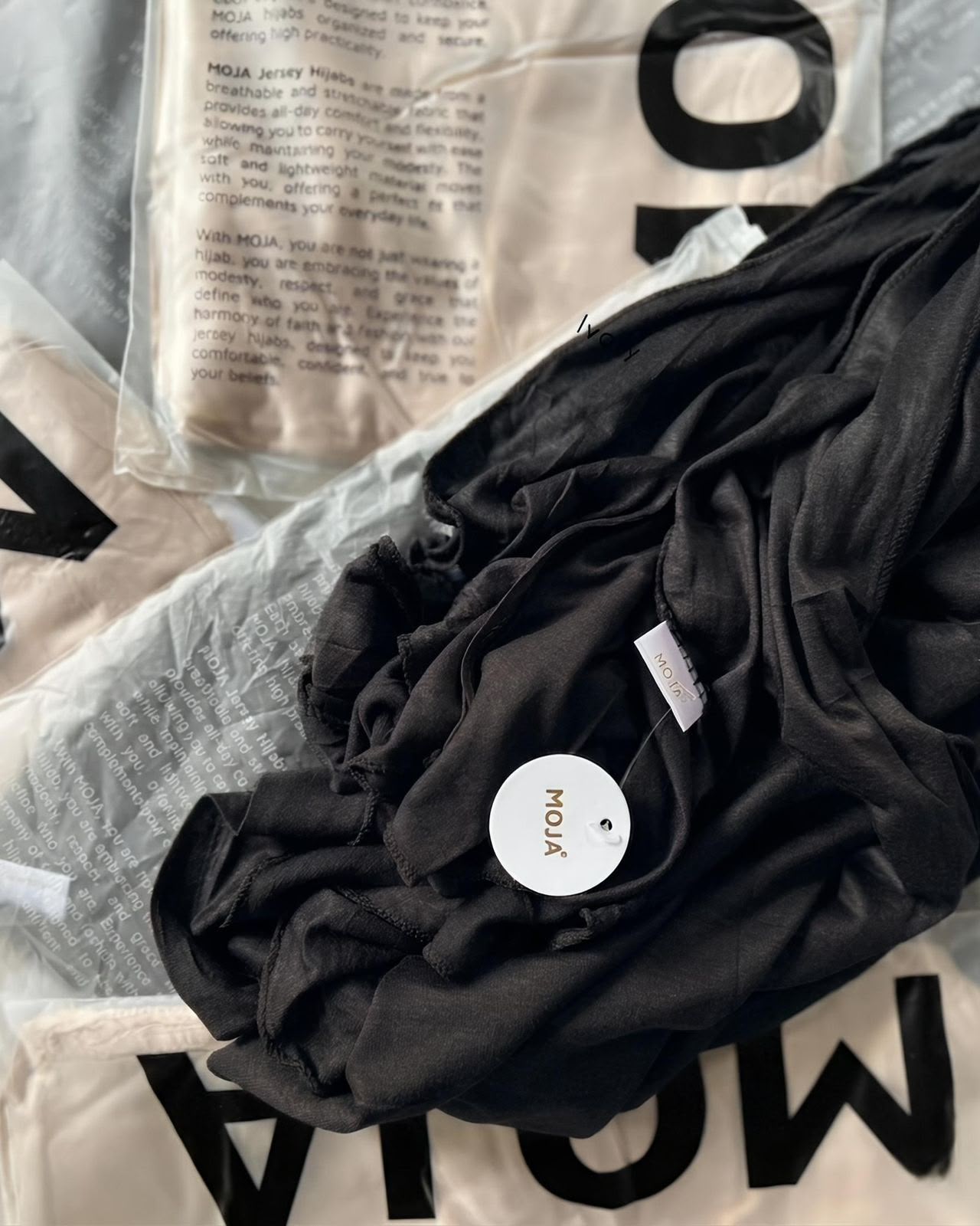 MOJA Black Jersey Hijab