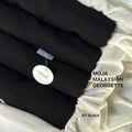 Moja Malaysian Georgette – Jet Black